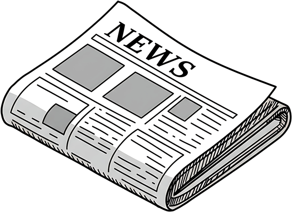 Illustration of a newsletter